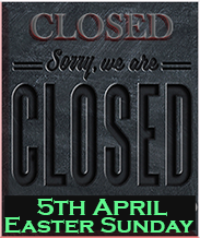 Closed For Easter Sunday